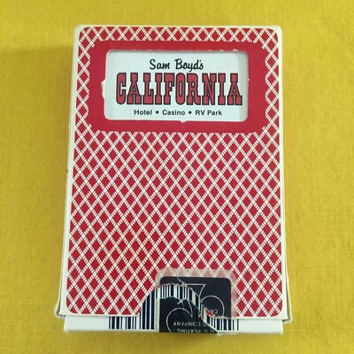 Sam Boyd s California Hotel Casino Playing Cards Bee Cambric Finish 52 Cards