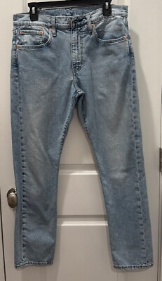 BIG E 502 LEVI'S  TAPER FIT MEN'S LIGHT BLUE  WASH, W32 L32