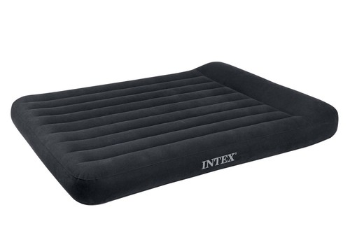 Intex Queen Classic Pillow Rest Airbed Air Mattress Bed w/ Built-In Pump, 66777E - Picture 2 of 6