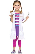 DOLLY DOCTOR VETERINARIAN VET GIRLS HALLOWEEN COSTUME TODDLER SIZE LARGE 3T-4T