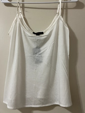  195 Kiki De Montparnasse Women's White Silk Classic White In Time Cami. Size M