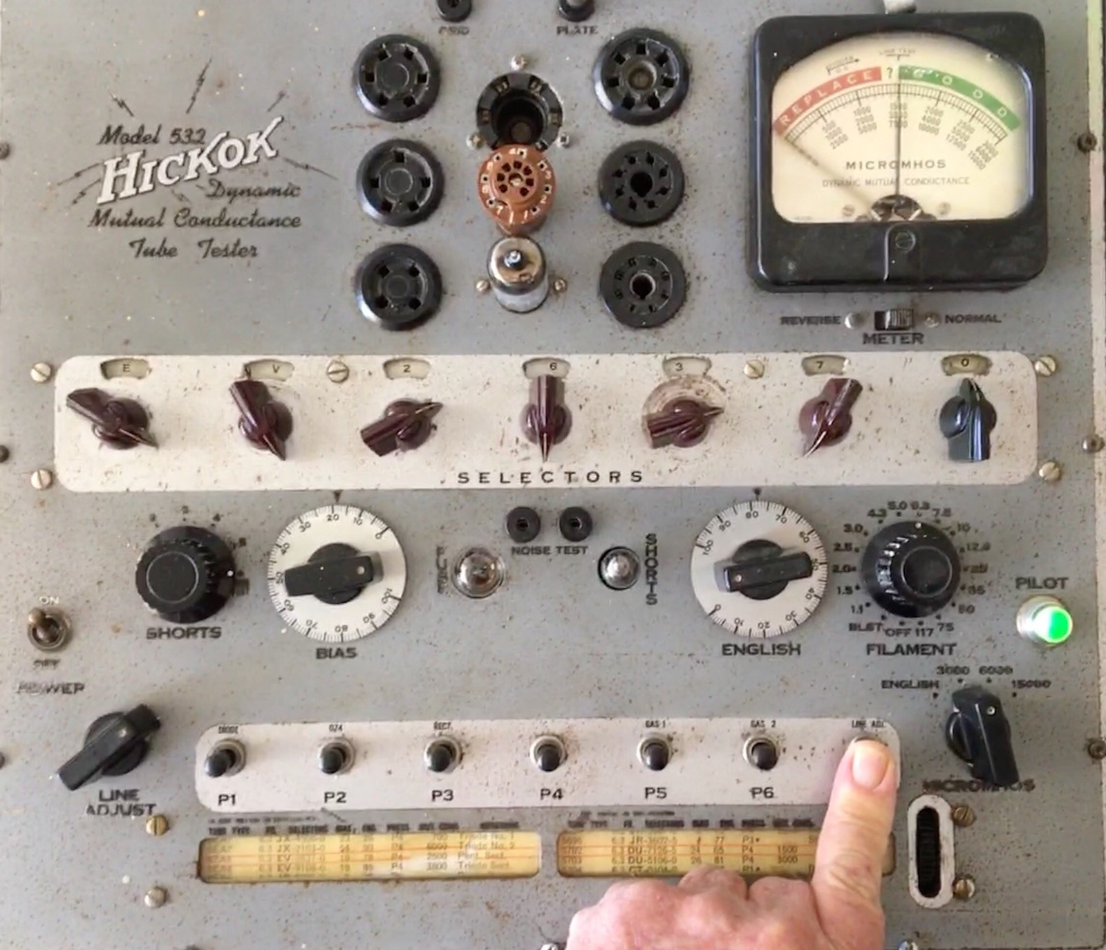 Vacuum Tube Testing Service at 1.50 per tube tested and reported on