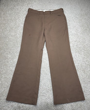 Vintage Levis Panatela Pants 32x29 Brown Bell Bottoms Flare Disco Talon Zip 70s