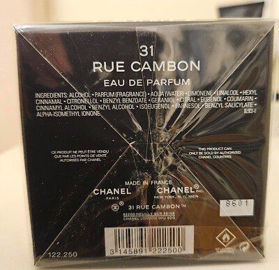 Chanel Fragrance Chanel 31 Rue Cambon Eau De Toilette Rue Cambon