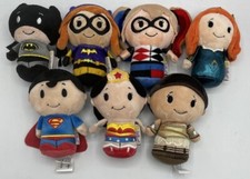 7pc Hallmark DC Plush Itty Bitty Super-Hero Villain Collection BATMAN SUPERMAN 