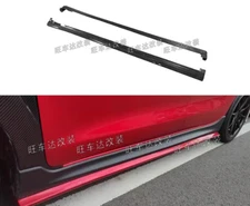 Real Carbon Fiber Exterior Side Skirt Side Splitter For SUZUKI Swift 2017-2023
