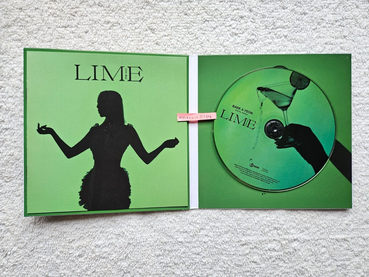 BAEK A YEON Lime (I'm So) Signed Promo Album Autographed Digital