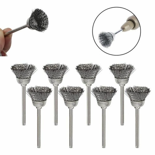 45pc Stainless Steel Wire Brush For Dremel Rotary Die Grinder Removal Wheel Tool - Picture 9 of 16