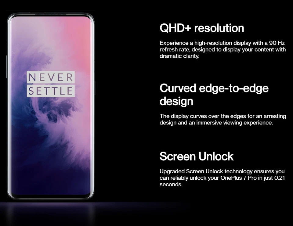 OnePlus 7 Pro - Stunning 6.67" Fluid AMOLED, Snapdragon 855, 48MP Camera - Blue - Image 4 of 4