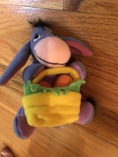 1999 EEYORE PLUSH WITH EASTER BASKET