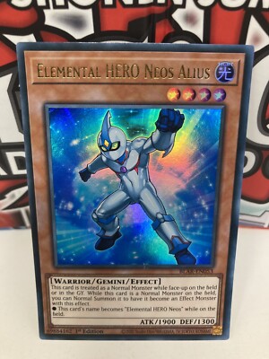 Yu-Gi-Oh! TCG Elemental HERO Neo Alius BLAR-EN053 Ultra Rare Card 1st Edition