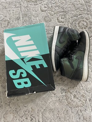 Air Jordan 1 Nike SB Craig Stecyk Size 11 2014 Black Green skateboarding Skate