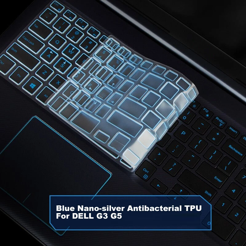 Blue nano-silver Keyboard Protector Fit DELL G7 Gaming G7-7588 G7-7790 G7-7590 - Image 2 of 4