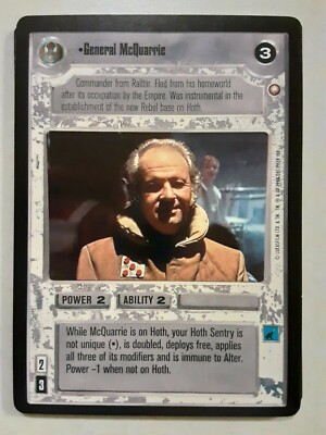 Decipher Star Wars Special Edition CCG RARE UNPLAYED BB General McQuarrie