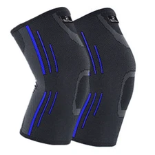 Compression Knee Support Sleeve Brace Arthritis Joint Pain Relief Nonslip XL
