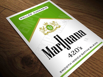 Marijuana 420s Cannabis Cigarette Pack Poster Art Print