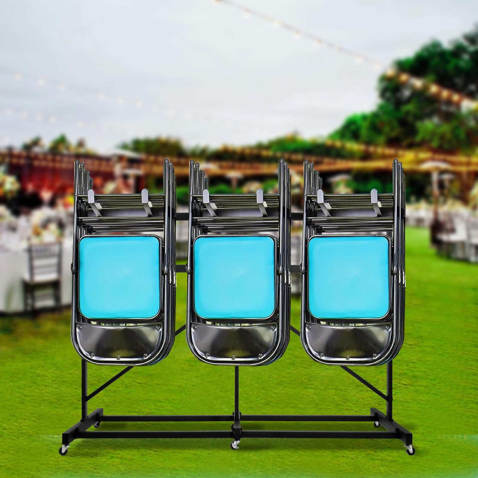 Folding Chair Rack Cart for 42 Chairs +12 Tables load 300kg