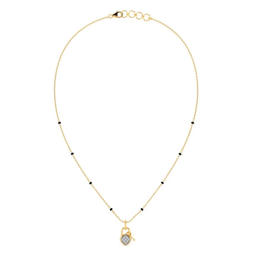14k gold sale mangalsutra chain