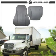 Front Driver Bottom Lean Seat Cover For 2001-2007 International 4200 4300 Gray