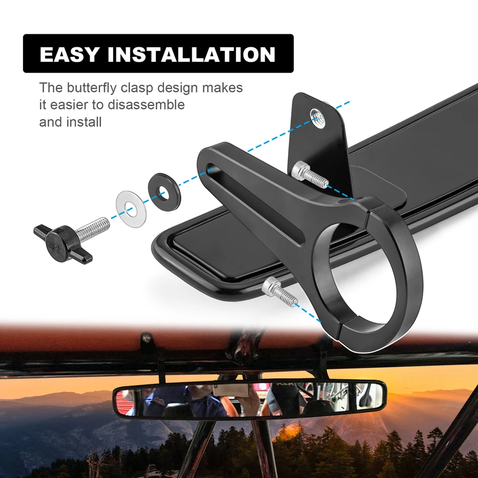 Espejo retrovisor UTV Race con abrazadera de 2" para Can-Am Commander 1000R 800 700 MAX Foto 3 de 4