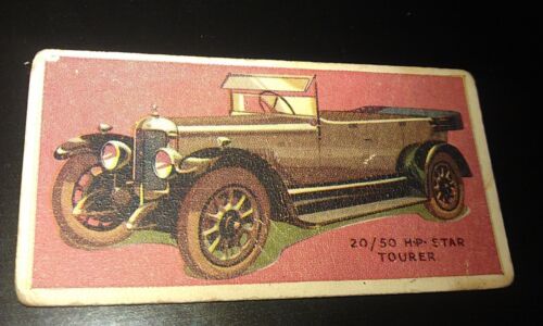 1926 STAR  Tourer Orig Champion Boys Comic UK Trade Card RARE - Afbeelding 1 van 2