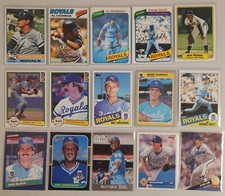 Kansas City Royals Lot of 15 MLB Baseball 1970's,80's,90's Bret Saberhagen