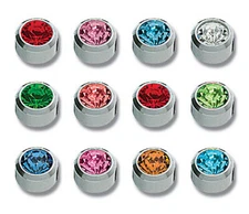 12 Pairs STUDEX Medicinal Sterile Earrings Plus Colors Silver Plug