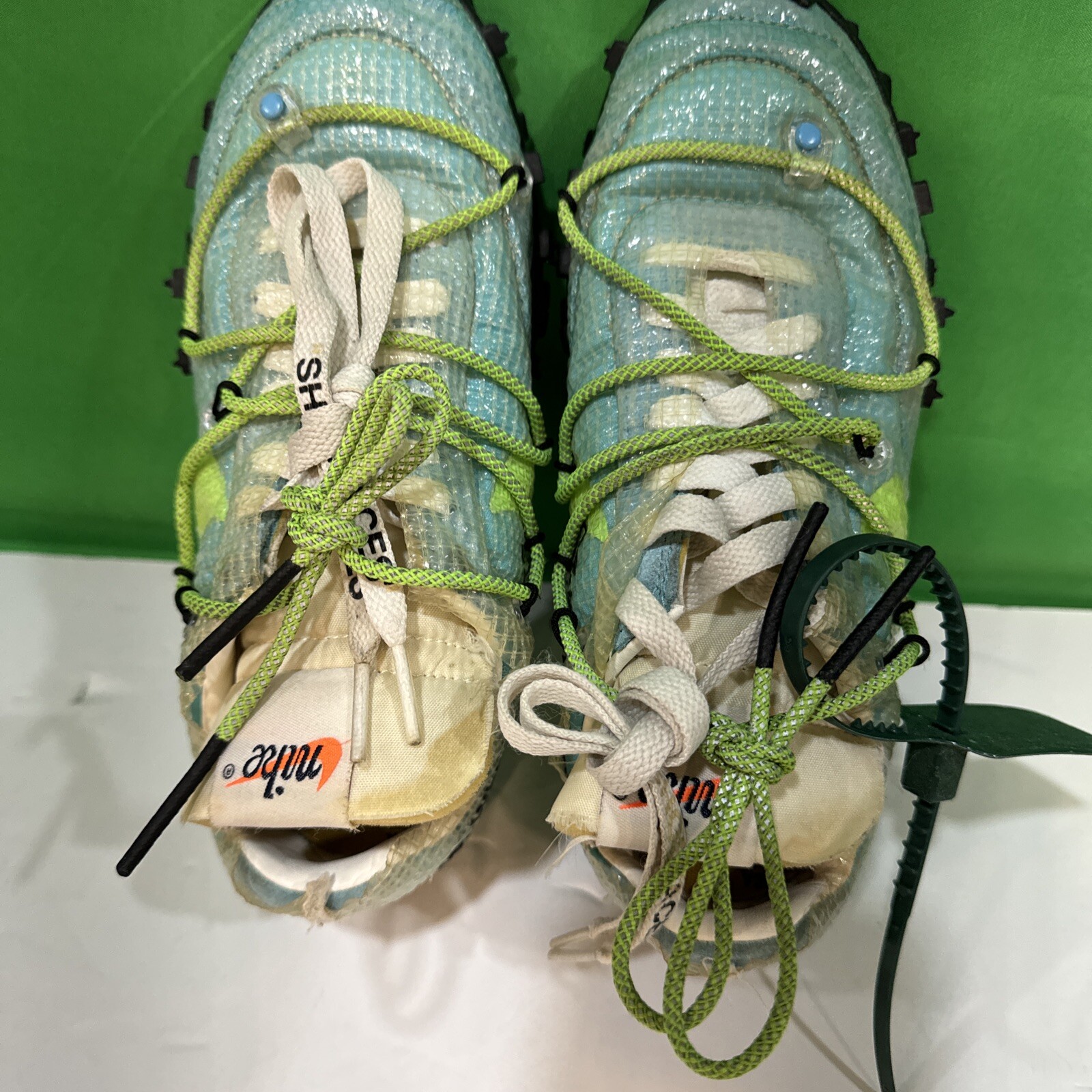 OFF WHITE X NIKE Taglia 5 Nike Off White x Waffle Racer Vivid Sky W