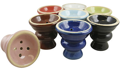 Replacement Hookah Bowl Ceramic 5 Colors Available - 2 pcs