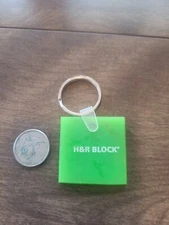 Nice Vintage H& R Block Rubber Keychain