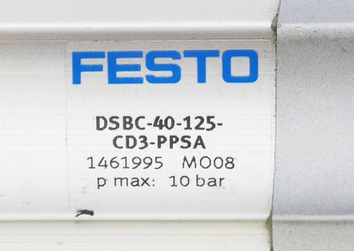 Festo DSBC-40-125-CD3-PPSA 1461995 pmax. 10bar Normzylinder -unused- - Bild 2 von 5