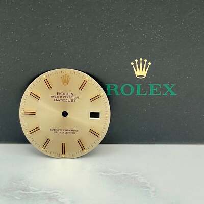 Rolex Datejust Herren 36mm 2-Tone Silber Ziffernblatt Gold Stab Auster Jubiläum