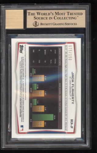 2014 Bowman Chrome Jack Flaherty Auto Autograph BGS 9.5/10 - Picture 2 of 2