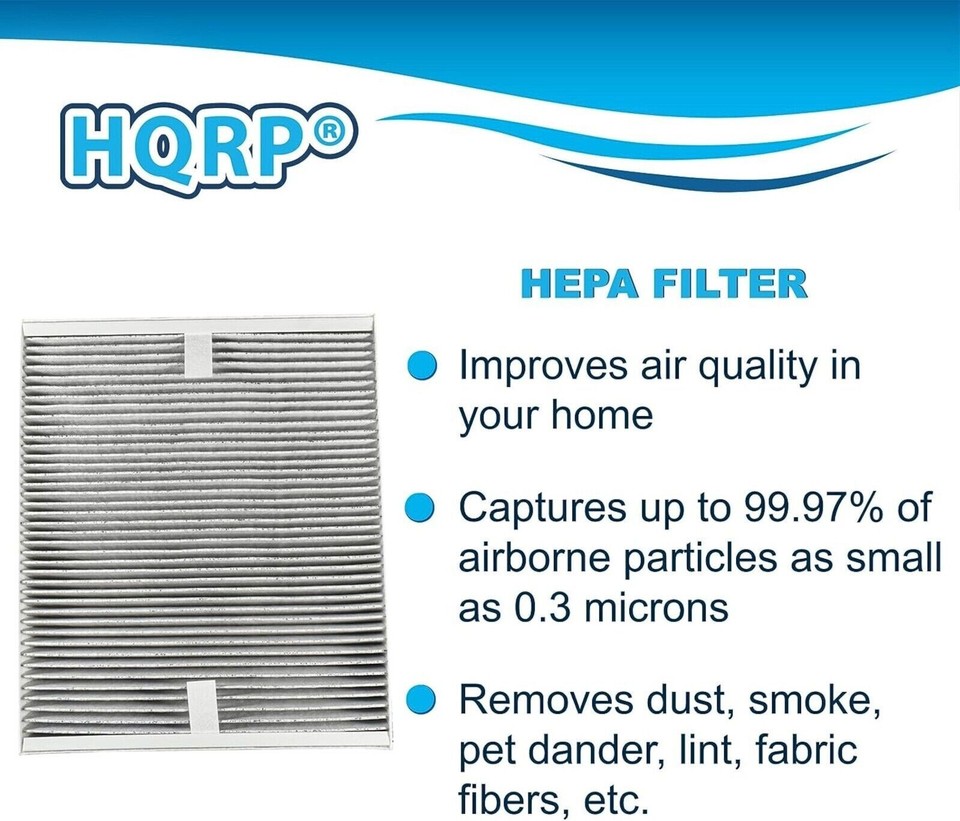 PUREBURG Replacement HEPA Filter And 2 Carbon Filters Compatible With - View #2