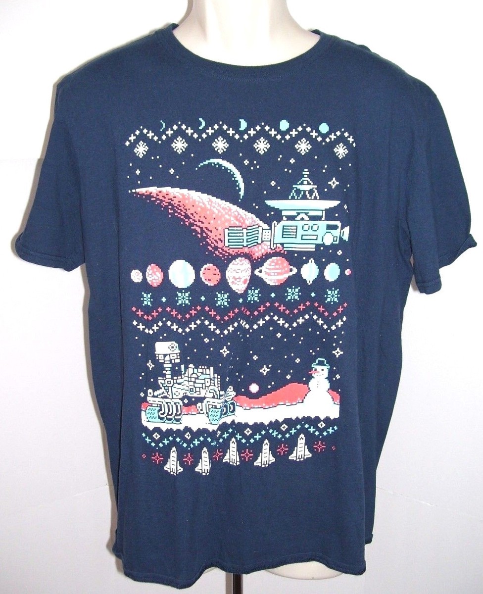 Gildan Soft Style Ring Spun Large T-Shirt Graphic Space