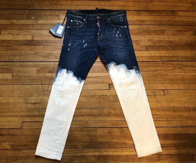 Size 36x29 Slim Paint Stretch Jeans 619 