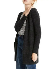 Madewell Womens Donegal Kent Cardigan Sweater Open Front Pockets Grey S Small