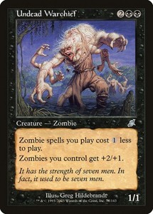 MTG - Undead Warchief - Scourge - X1 - (NM) -