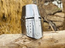 Templar Crusader Helmet Medieval Crusader Helmet Templar Larp Crusader Knight