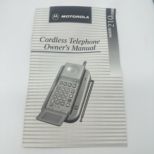 Motorola Flip Fone Cordless Telephone Model 210 Secure Clear *Read Description - Afbeelding 18 van 19
