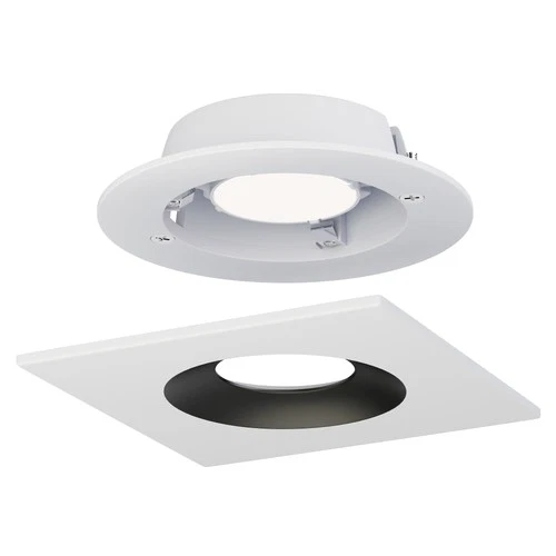 Maxim 87674 Crisp 4-1/2" Integrated LED Square Recessed Trim - White - Picture 2 of 3