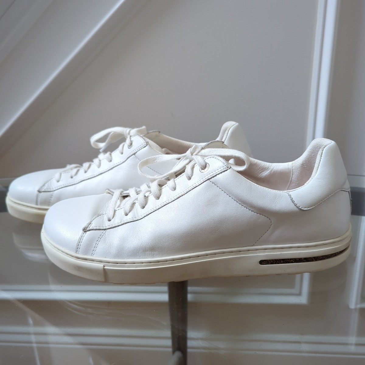 Birkenstock Bend White Leather Men display picture 1