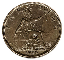 # C8785   GREAT BRITAIN     COIN,     FARTHING   1926