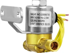 NEW Solenoid Valve for Aprilaire Humidifier -  24 Volt Brass Humidifier Water So