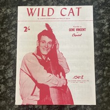 Gene Vincent Wild Cat Sheet Music Aaron Schroeder Wally Gold