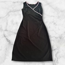 Vintage Y2K Express Black Dress with Pink Accent