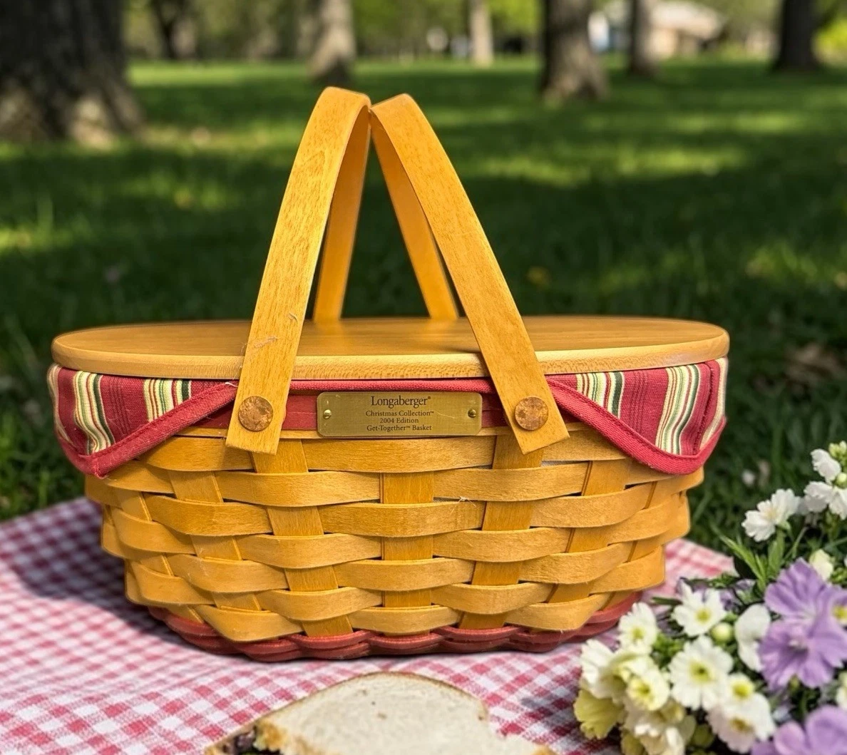 ロンガバーガーバスケットX'mas シリーズ longaberger get together basket products for sale | eBay