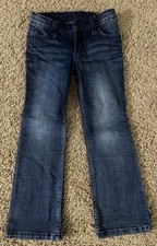 Girls Youth Wrangler Boot Cut Jeans Size 6 Excellent Condition