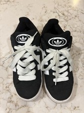 adidas Campus 00s J Unisex Suede Sneakers Black/White US 6.5 HQ6638