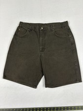 VINTAGE NORTH WEST BLUE DENIM JEAN SHORTS BROWN MENS 33 RETRO 90S CLASSIC